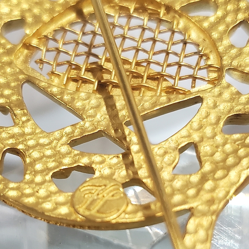 Iconic Vintage KARL LAGERFELD Rococo Louis XV Chair Brooch - Picture 7 of 7